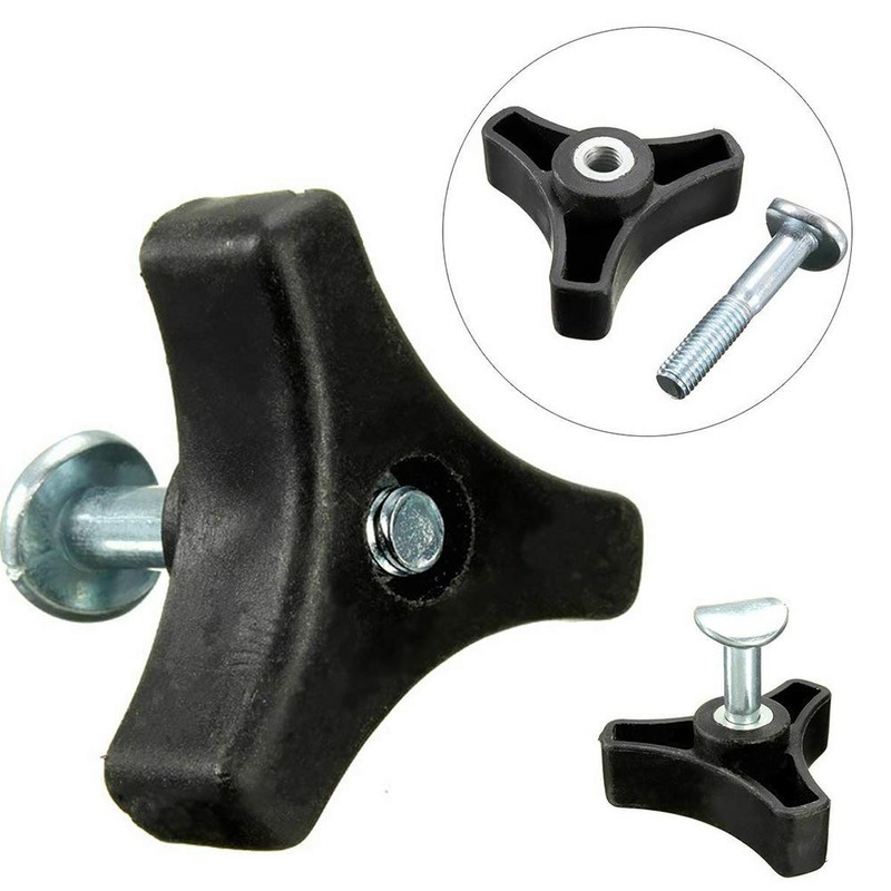 Lawnmower Wing Nut Screw Bolt, Triangle Handle Knob Nut Screw