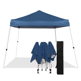 Northroad 10X10 FT Pop Up Canopy, Outdoor Instant Canopy Tent Slant Legs with Carrying Bag, Portable Gazebo Shelter for Wedding Party,Commercial Event,Patio,Garden,Beach - 8X8 FT Canopy Cover