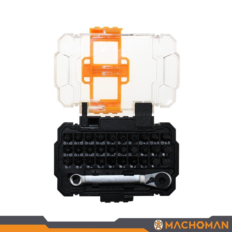 MACHOMAN 1MC031 31 Piece Portable Bit Case Equipped with 30
