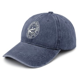 Alligator Alcatraz Hat for Trucker Hats Outdoor Caps Baseball Cap Soft Washed Ball Cap Cotton Alligator Florida Everglades Hat Navy Blue