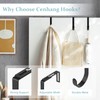 CENHANG Adjustable Cubicle Hooks, Over The Door Hooks, Premium Metal