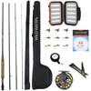 Wild Water Standard Fly Fishing Combo Starter Kit, 5 or