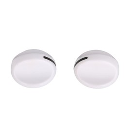 Emptty Plastic White Dryer Knob Timer Knob Replacement for Electrolux Pack of 2