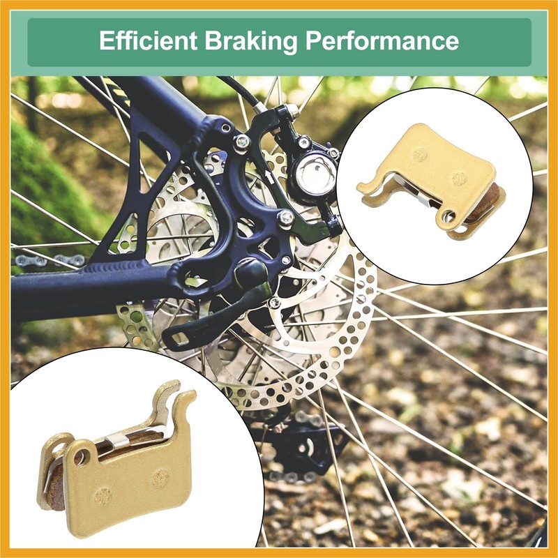 Partuto 4 Pair Sintered Metal Disc Bike Brake Pads W/Split