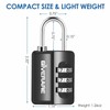 GIVERARE 4 Pack Combination Lock, 3-Digit Padlock Keyless, Resettable Luggage