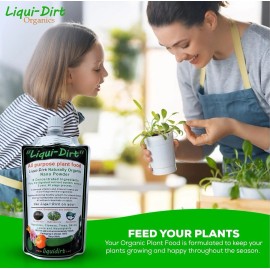 Liqui-Dirt Organic Plant Food Fertilizer All Purpose 50 Gallons Concentrate indoor/outdoor