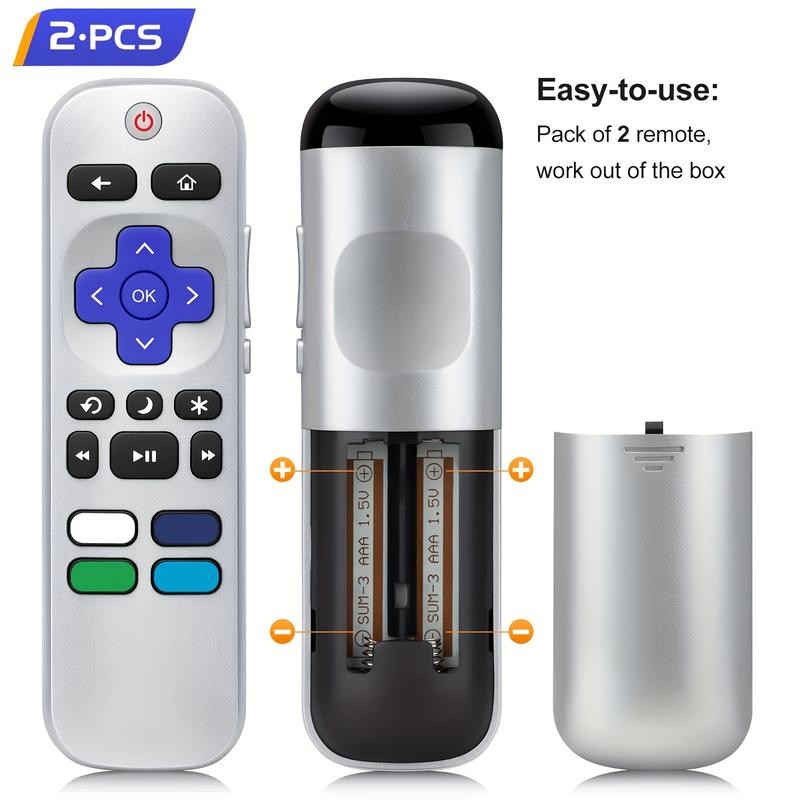 4 Pack (2 Remote Controls, 2 Remote Control Cover) Universal