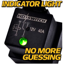 HD Switch -2 Pack- Waterproof Relay w/LED Indicator Replaces Hella 4RD-960388-31 4RD-960 388-22 4RD-960 388-06 4RD96038831 4RD96038822 4RD96038806 12VDC