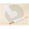 3 PCS Pastry Cloth and Rolling Pin Cover Set, 1PCS