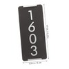 WOONEKY Elegant House Address Plaque Mailbox Plaques for Home Office