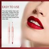 Matte Lipstick Lip Liner Pencil,Double-ended 2-in-1 Waterproof Lipstick Lip Liner,Waterproof