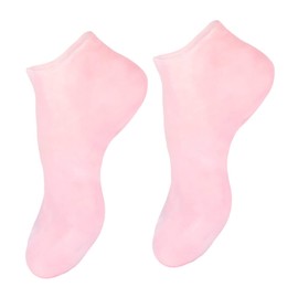 Gatuida Moisturizing Anti-dry Socks for Feet Sebs Material Soft and Comfortable for Cracked Heels Pink