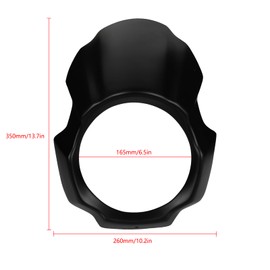 MOCODUO Front Windshield Fairing Cover Fits for Kawasaki Eliminator 500 SE ABS 2024 2025 Motorbike Headlight Windscreen Fairing Mask Cover Accessories White