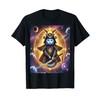 Astral Samurai Cat Guardian of the Celestial Waves T-Shirt