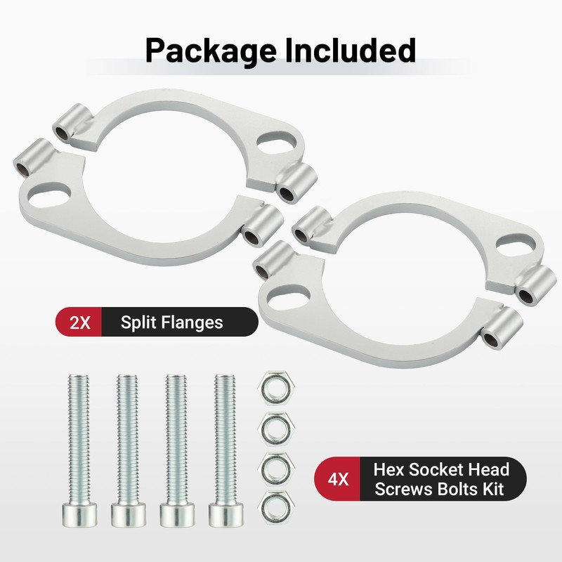 EVIL ENERGY 3 Inch Split Flange Repair Kit, Exhaust Flat