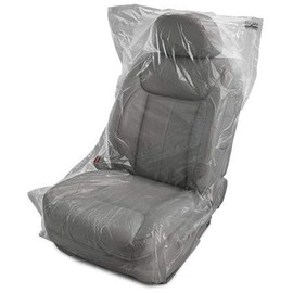 Slip N' Grip Seat Cover, Heavy Duty Automotive Plastic Seat Cover 50ct