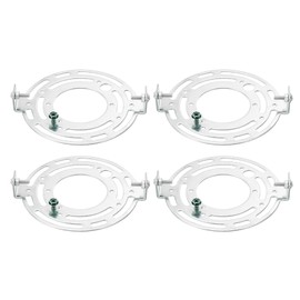 PATIKIL 115mm (4.53") Universal Light Fixture Mounting Bracket Kit, 4set Light Crossbar Round Ceiling Plate for Wall Light, Close to Ceiling Light, Chandelier