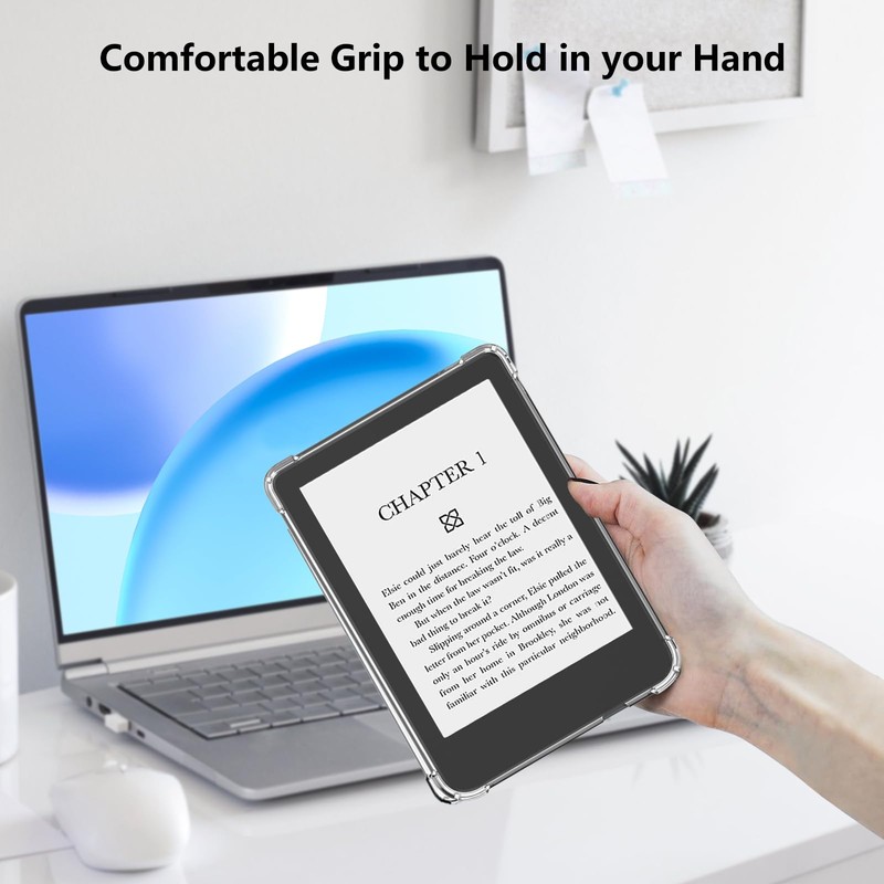 Aircawin for 6'' Kobo Clara 2E Case Clear,Slim Clear Case