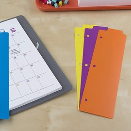 STOBOK 10pcs Bookmark Mini Loose Leaf Notebooks Binders Tag Mini Binder Clips Labels Notebook Index Dividers Binder Supplies Dividers for Binder Page Dividers Abs Scrapbook Detachable