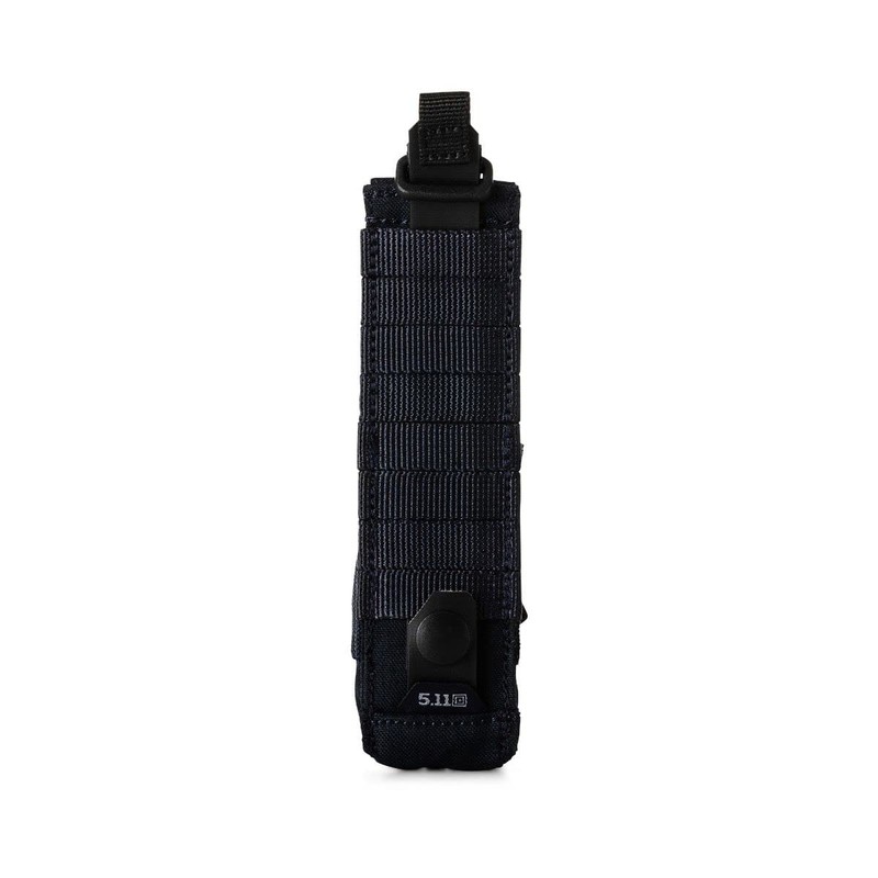 5.11 Tactical Flex Flashlight Pouch, Velcro Accessory Attachable Pocket, Black,