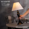 O'Bright Ember Rechargeable Table Lamp – Cordless, Touch Dimmable, Battery