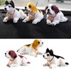 Jadeshay Cute Cartoon Dog Car Ornament, Bobblehead Dashboard Resin Decor,