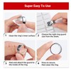 Omilly Ring Sizers for Loose Rings,144 Pack 16 Sizes 6