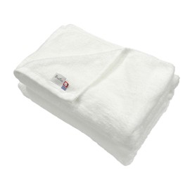 Bestie Imabari Certified Towel, Bath Towel, Set of 2, White, Water Absorbent, Quick Drying, Lightweight, Room Drying, Made in Japan, 100% Cotton, Dull Color