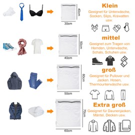 Mesh Laundry Bags Set, 8 Delicates Laundry Bags For Washing Machine, Washing Machine Bags For Delicates With Different Sizes, Ideal For T-Shirts, Sweaters, Coats, Bed Sheets, Bras