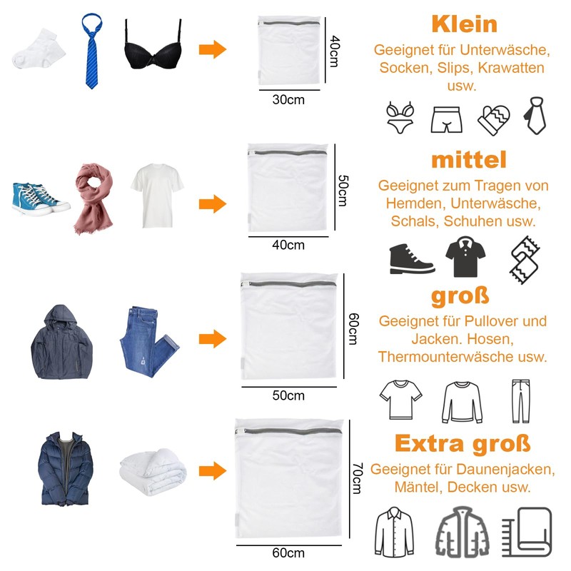 Mesh Laundry Bags Set, 8 Delicates Laundry Bags For Washing
