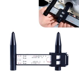 Ferianl Wheel PCD Gauge, Car Wheel Rim Bolt Pattern Measuring Tool, Auto Lug Bolt Pattern Gauge for 4 5 6 8 Holes Sliding Caliper, Universal for Auto, Sedan, Truck