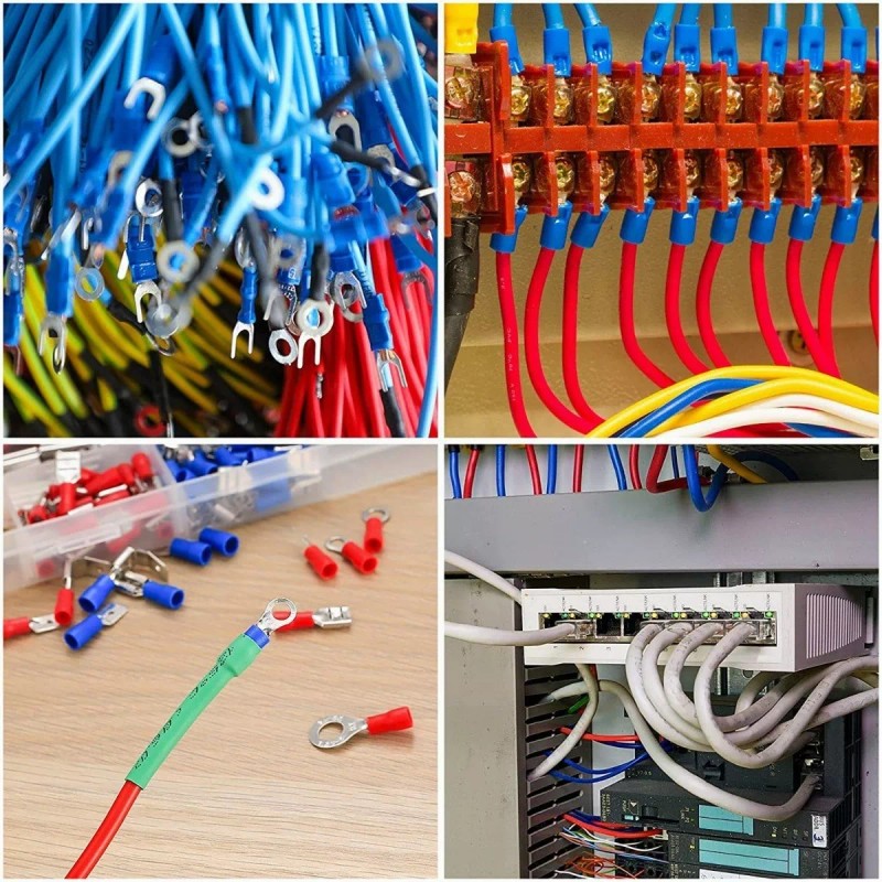 Lostrain Terminales Aisladas Conectores Con Tubos Termorretráctiles