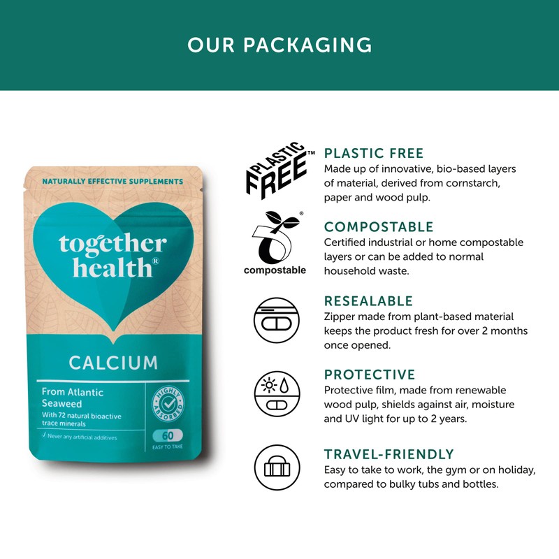 Calcium – Together Health – Seaweed-Based Calcium – 72 Trace