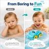 Wind-Up Amphibious Bath Toy Cars for Babies – Floating Clockwork