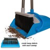 JFB Home Products BristleComb Outdoor Broom & Dustpan Set Upright,