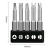Buaak 5 Piece Specially Shaped Screwdriver Set, Special Bit Set,