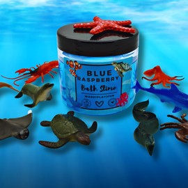 Bath Slime toy surprise Kids Bubble Bath Shower Body Wash Ocean Sea Life Dinosaur Reptile Gift Set Kids Boy Girl Stocking Filler Skin Care (Blue - Ocean)