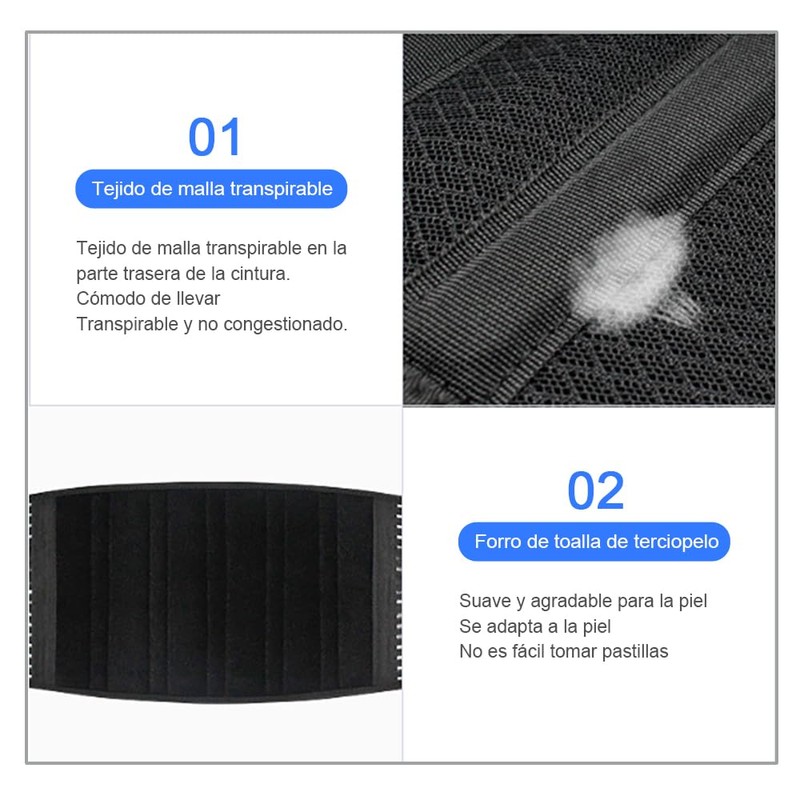Soporte Lumbar para Hombres y Mujeres，Correa de soporte lumbar ajustable