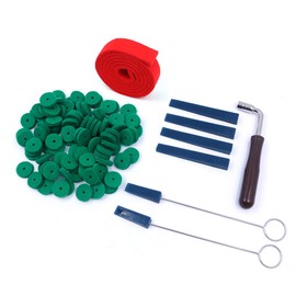 Alnicov Piano Tuning Kit, Piano Tuner Tools Including Felt Sound Key Rubber Mute Sticks, Perfect Piano DIY Mounting Set