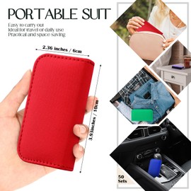 WILLBOND 50 Sets Manicure Set Bulk for Christmas Gifts,8 in 1 Nail Clippers Kit with Travel Case for Christmas Stocking,Stainless Steel Pedicure Tools for Employees Appreciate Gifts(Zipper Style)