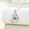 POPKIMI Sterling Silver Grandma Necklace I Love You to the