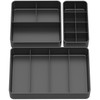 Drawer Organizer, Stackable Divider 3 Packs Makeup Organizers Bathroom Countertop,