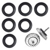 FANNAS Rubber Replacement Seal, Pack of 6 Sink Strainer Basket