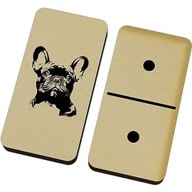 Azeeda 'French bulldog' Domino Set & Box (DM00037610)