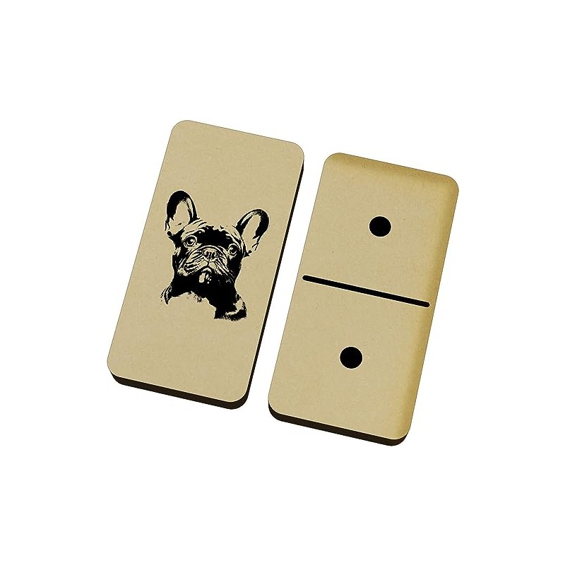 Azeeda 'French bulldog' Domino Set & Box (DM00037610)