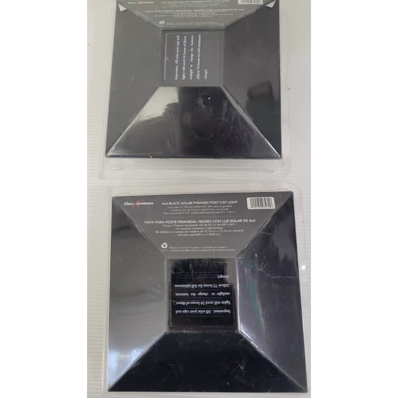 Deckorators 4" x 4" Solar LED Plastic Deck Post Cap