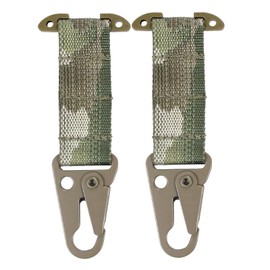 Xiciki Tactical Belt Clip, Battle Belt Accessories, Tactical Plate Carrier Accessories, T-Mount Molle Battle Belt Clip, Tactical Clash Hook Hanging Carabiner