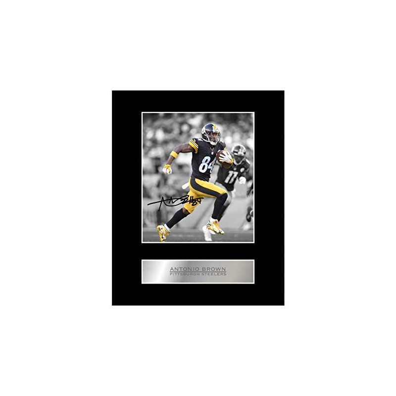 Antonio Brown Signed Mounted Photo Display Pittsburgh Steelers
