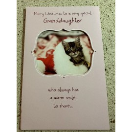 American Greetings Merry Christmas to a very Special Granddaughter Holiday Greeting Card New