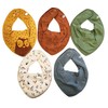 Pippi Unisex Baby Bandana Bib Solid Neckerchief, Colourful